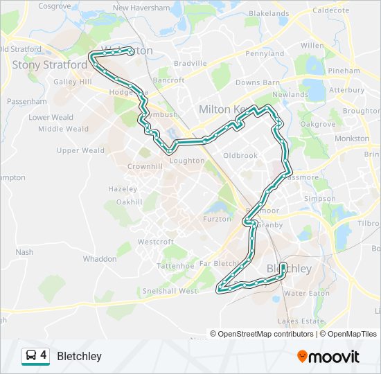 4 Bus Line Map