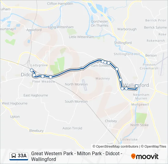 33A Bus Line Map