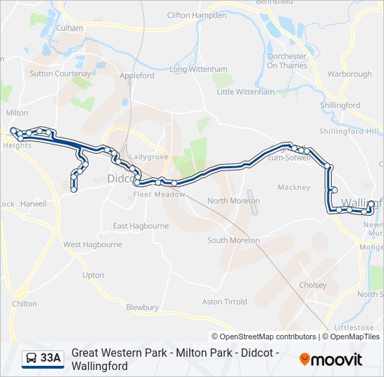 33A Bus Line Map