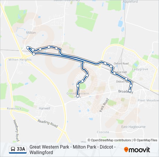 33A Bus Line Map