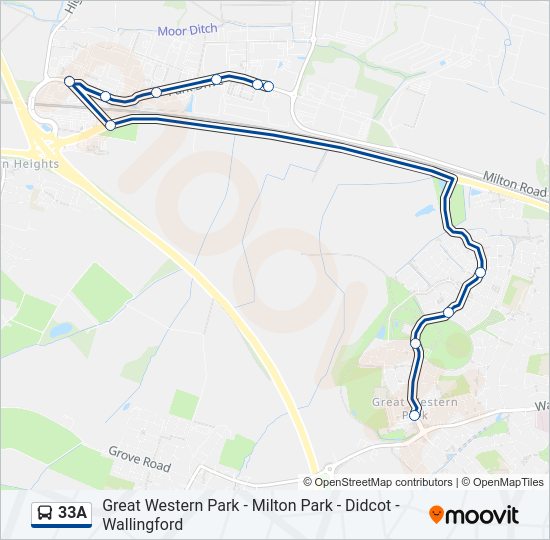 33A Bus Line Map