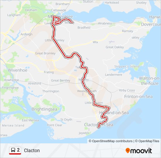 2 bus Line Map