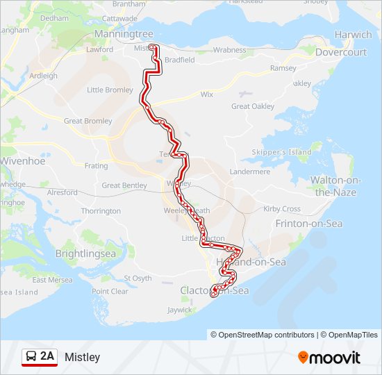 2A Bus Line Map