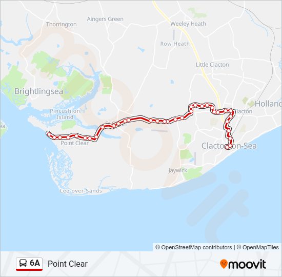 6A Bus Line Map