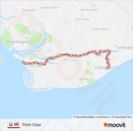 6B Bus Line Map