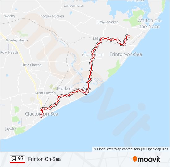 97 Bus Line Map