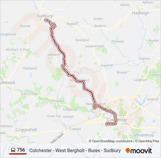 756 Route: Schedules, Stops & Maps - Sudbury (Updated)