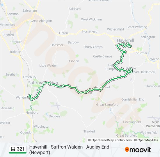 321 Bus Line Map