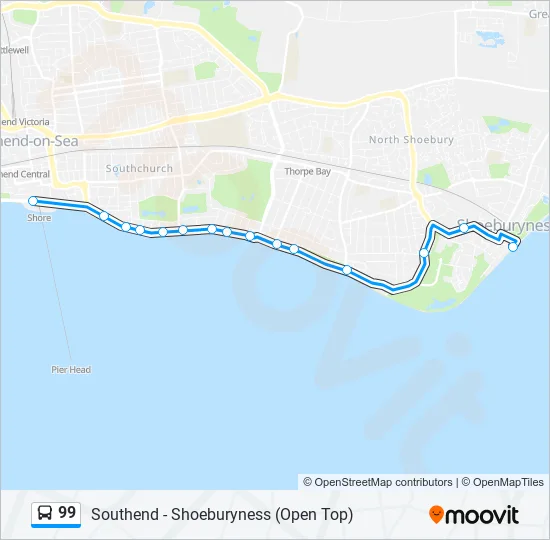 99 Bus Line Map