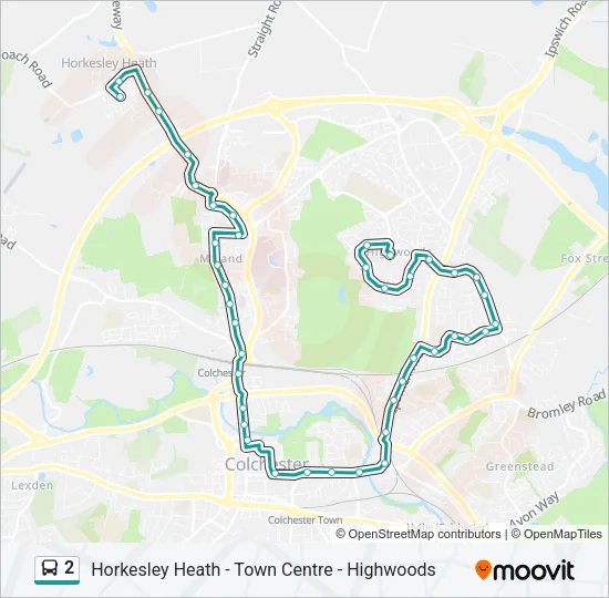 2 Bus Line Map