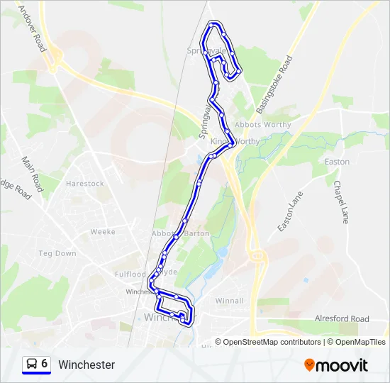 6 Bus Line Map