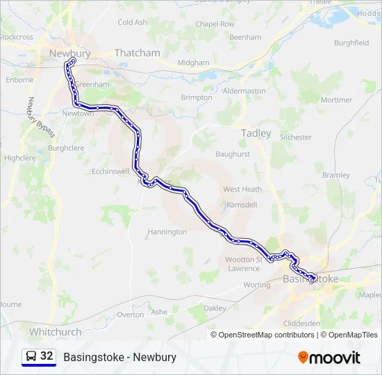 32 Bus Line Map