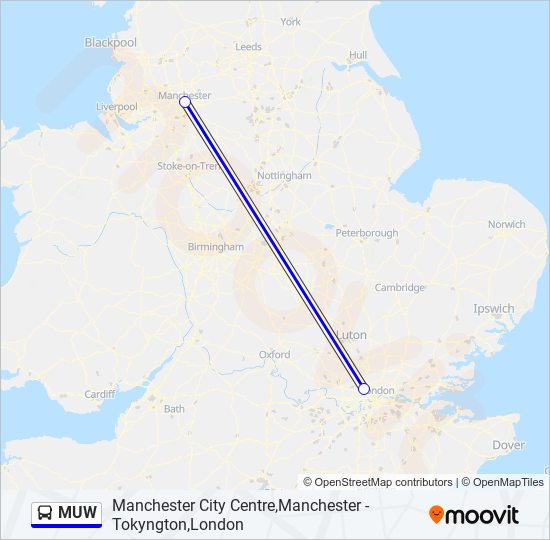 MUW Bus Line Map