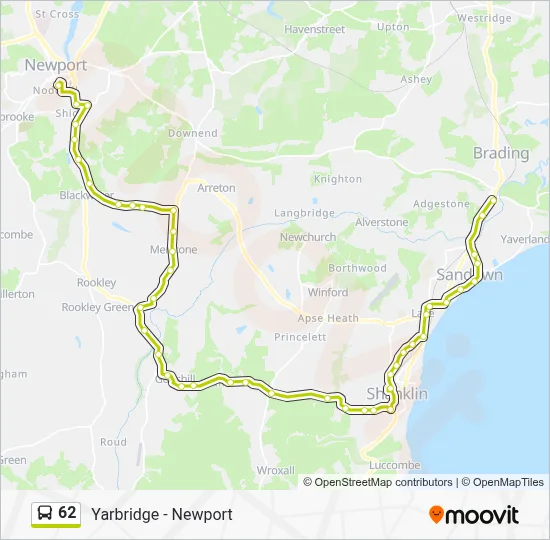 62 Route: Schedules, Stops & Maps - Newport (Updated)