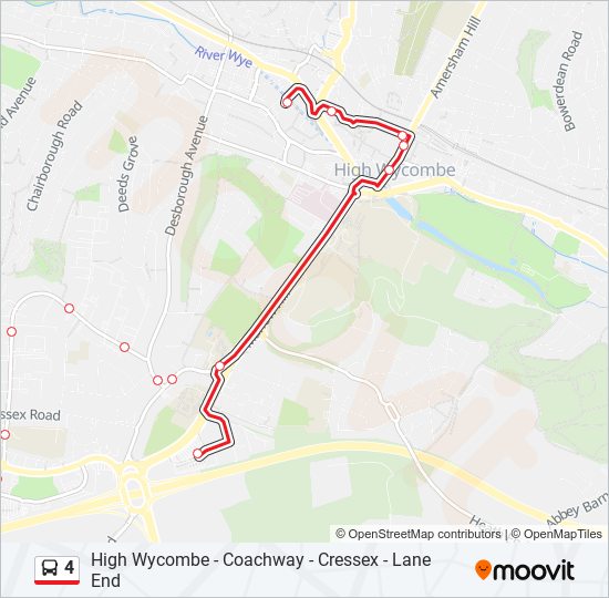 4 bus Line Map