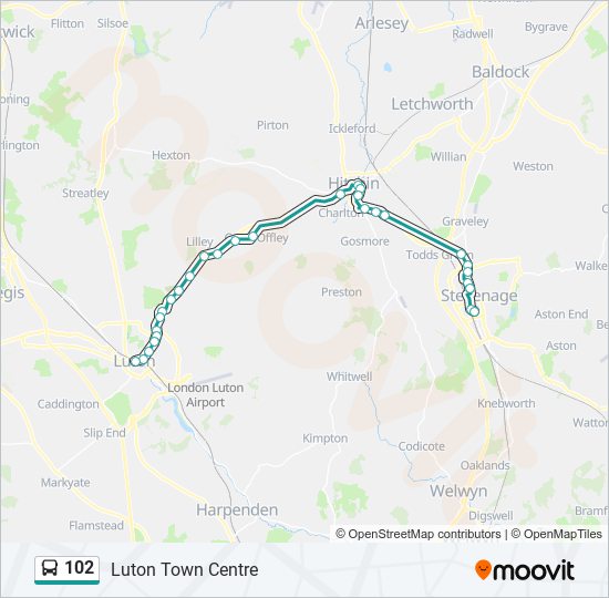 102 Bus Line Map