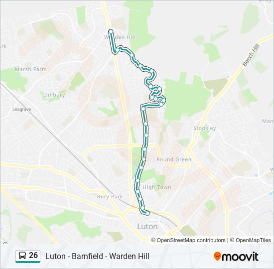 26 Bus Line Map