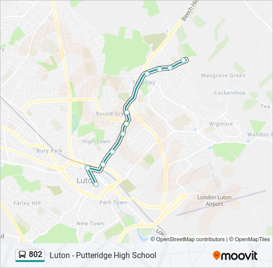 802 bus Line Map