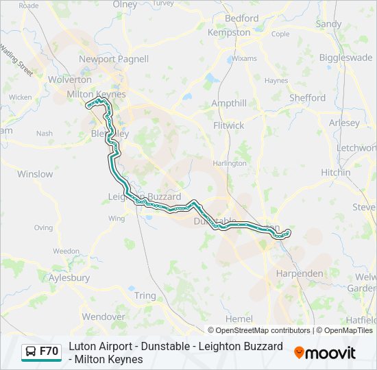 F70 Bus Line Map