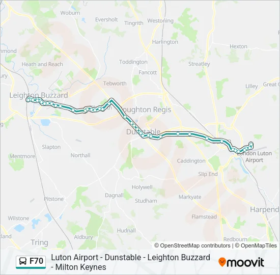 F70 Bus Line Map