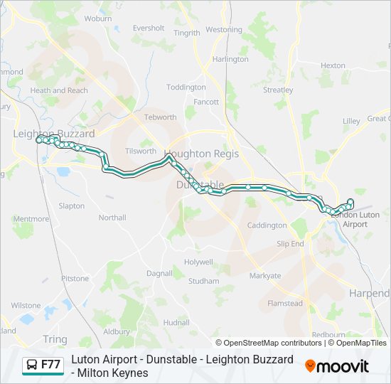 F77 Bus Line Map