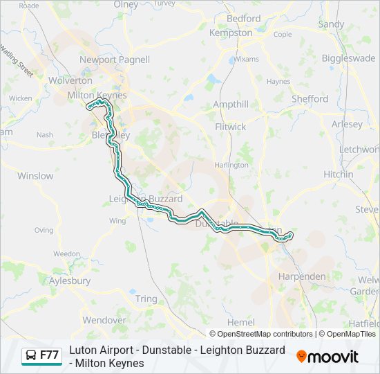F77 Bus Line Map