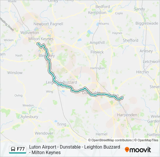 F77 Bus Line Map
