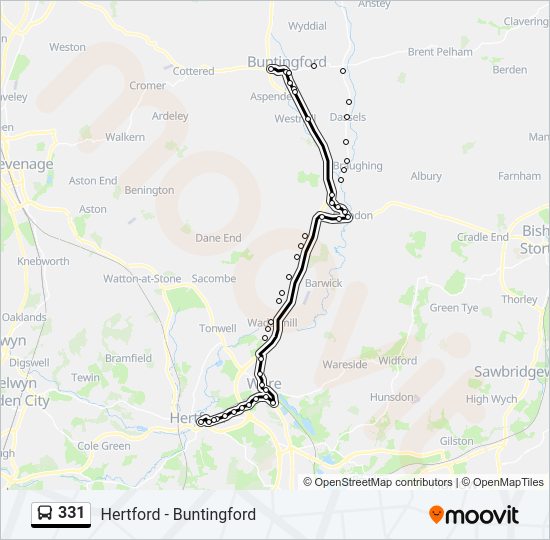331 Bus Line Map