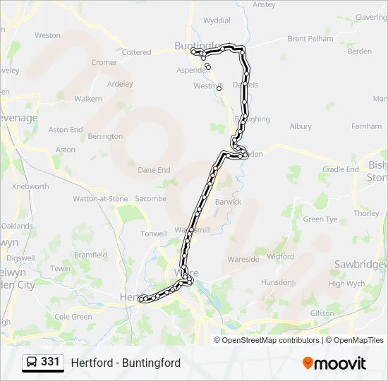 331 Bus Line Map
