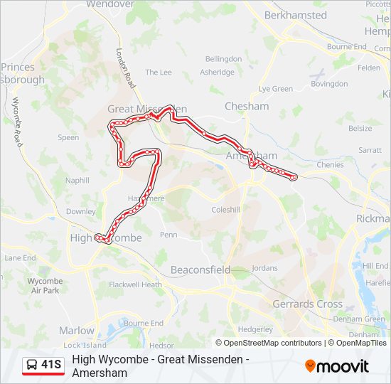 41S Bus Line Map