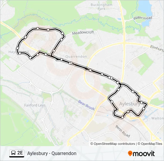 2E Bus Line Map