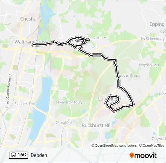 16C Bus Line Map