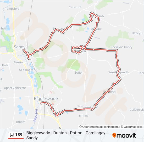 189 Bus Line Map