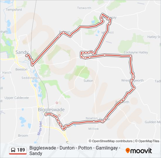 189 Bus Line Map