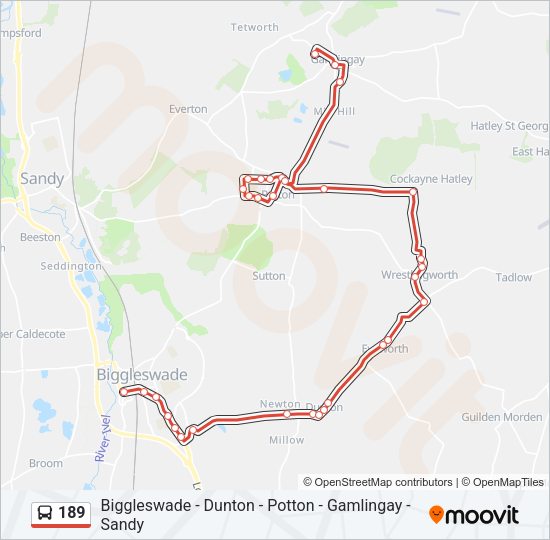 189 Bus Line Map