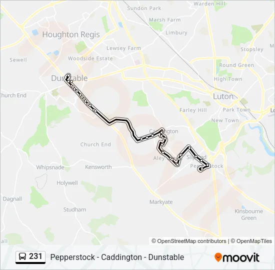 231 Bus Line Map