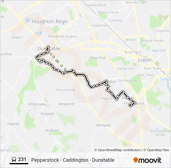 231 Route: Schedules, Stops & Maps - Pepperstock (Updated)