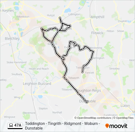 47A Bus Line Map