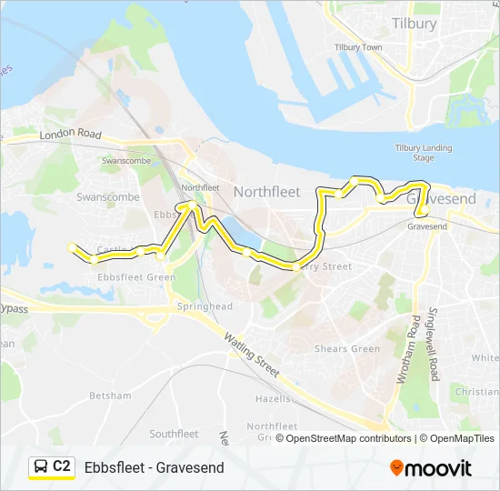 C2 Bus Line Map