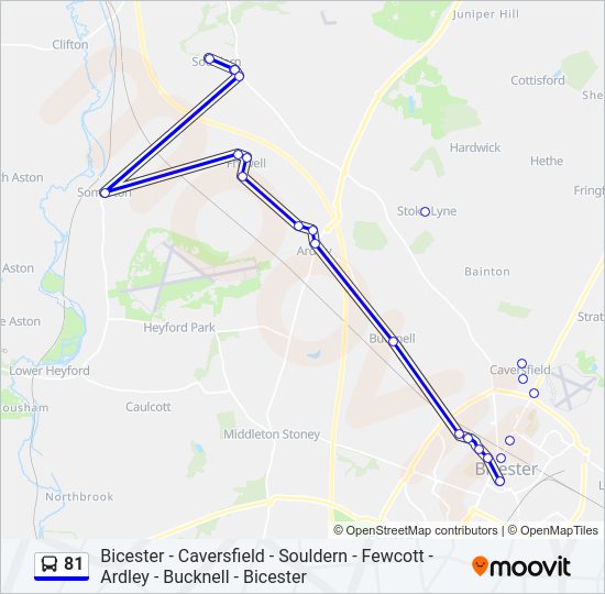 81 Bus Line Map