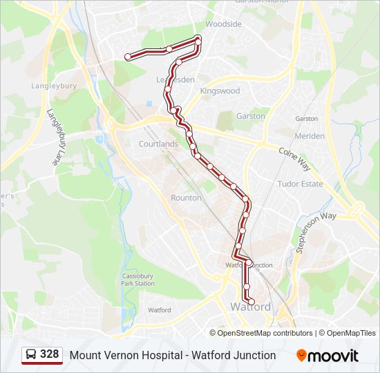328 Bus Line Map