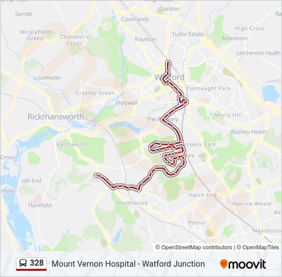 328 Bus Line Map