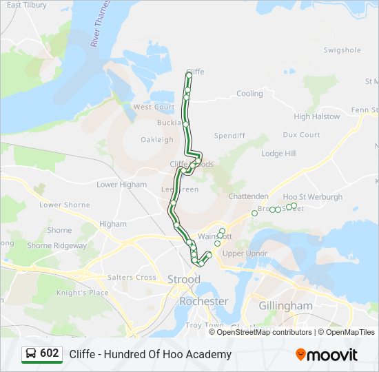 602 Bus Line Map
