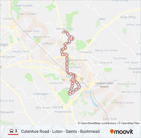 3 Bus Line Map