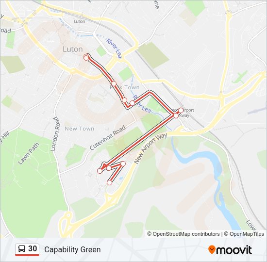 30 Bus Line Map