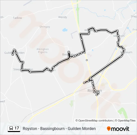 17 Bus Line Map