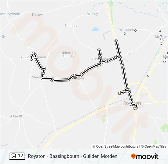 17 Bus Line Map