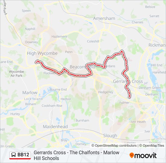 BB12 Bus Line Map