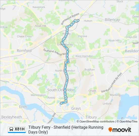 X81H Bus Line Map