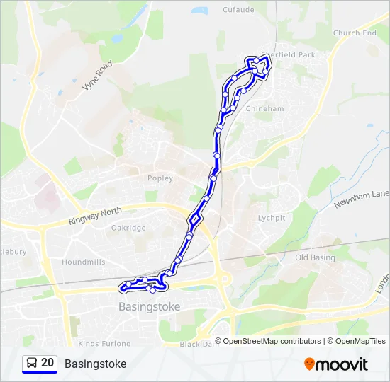 20 Bus Line Map